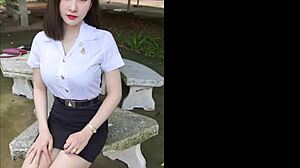 Thai Students Jerk Off in Horny Challenge Contest