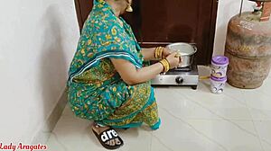 Morning kitchen fuck maid bent over big tits doggystyle