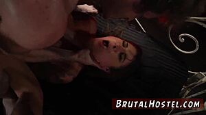 Blonde teen bound for extreme double penetration rough hd debut