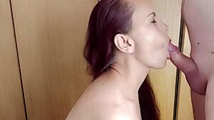 cum whore wife gags on deepthroat swallowing huge mouthful loads