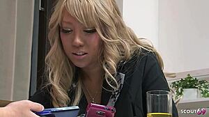 imagine this shy virgin beauty step-sister riding you cowgirl until you creampie her tight pussy