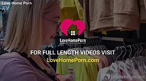 Girlfriend's Changing Booth Blowjob Cumshot