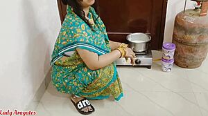 Morning kitchen fuck maid bent over big tits doggystyle