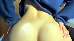 whoa this big ass college girl's reverse cowgirl is unreal