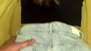 big ass amateur fucked hard without dropping her shorts?