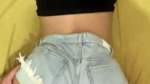 big ass amateur fucked hard without dropping her shorts?