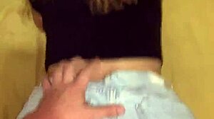 big ass amateur fucked hard without dropping her shorts?