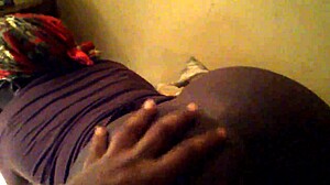 Sloppy Spitting Ebony Black Teen 18+ Facial from Thick Cock Suck