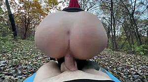 PARK GUARD CATCHES LATINA JERKING MONSTER COCK THEN FUCKS HER OUTDOOR DOGGYSTYLE