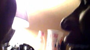 Sloppy Spitting Ebony Black Teen 18+ Facial from Thick Cock Suck