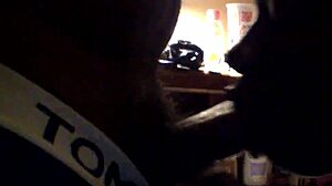 Sloppy Spitting Ebony Black Teen 18+ Facial from Thick Cock Suck