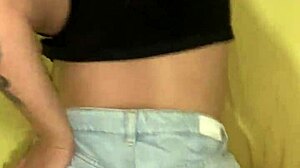 big ass amateur fucked hard without dropping her shorts?