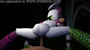 Chica strips naked in forest riding fingers deep into her wet pussy naturally