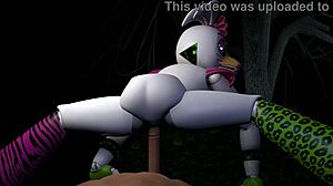 Chica strips naked in forest riding fingers deep into her wet pussy naturally