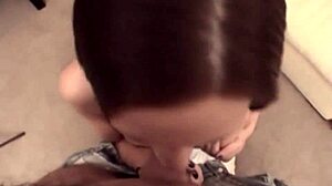 Does Misty Haze Swallow Every Drop After Pantyhose Cock Suck?