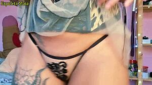 morena shows panties wedged ass twerking camera