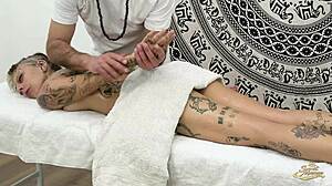 secret loladoll massage turns oily tits tease to cum explosion