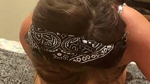 hooker drains customer's balls then sucks cum off dick pov