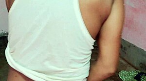 dehati chachi called home for wild chubby fingering fuck