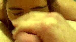 hooker drains customer's balls then sucks cum off dick pov