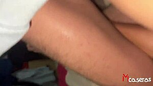trio casero mexicana bbw double vaginal penetration by two friends cuckold huge ass group