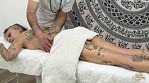 secret loladoll massage turns oily tits tease to cum explosion