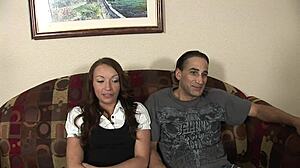 Two Shaved Twats Eat Wet Cunts Then Take Giant Cock ATM