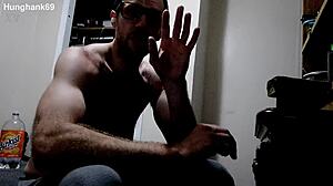 Hunghank69's Black Belt Cowboy Devours Monster Cock in Workout Frenzy