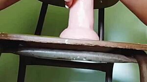 i catch sister-in-law squirting on huge dildo and shove it in my swollen pussy