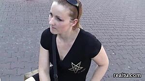 flawless Czech teen teased in shop then POV pounded hard