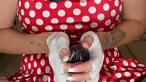 milf wrecks her pussy with xxxl dildo solo ep 3/6