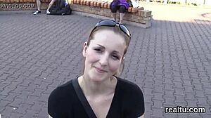 flawless Czech teen teased in shop then POV pounded hard