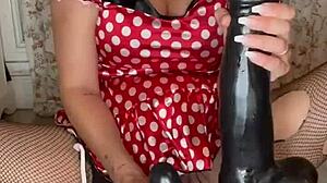 milf wrecks her pussy with xxxl dildo solo ep 3/6