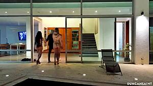 i had a hot threesome with playboy at his mansion late night
