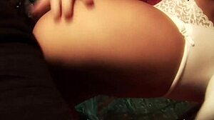 Two caged demons escape to fuck brunette babe in stockings cumshot!