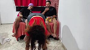 Nerd brothers play sex game punishing stepsis hardcore interracial