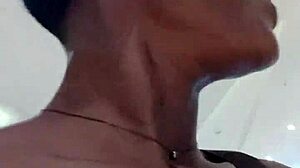 Nigerian babe masturbates wildly in mall bathroom after shopping tease