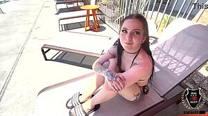 lily thot, rome major's cum flooding your pale tattooed ass deep?