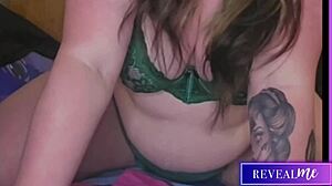 revealme's curvy babe teases with ass shake, dildo ride and wet fingering play
