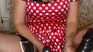 milf wrecks her pussy with xxxl dildo solo ep 3/6