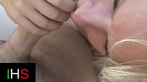 Fantastic blonde milf enjoys deep anal pounding