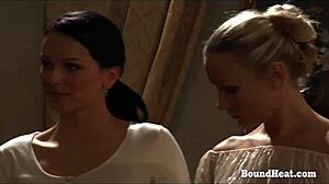 after her bath, the dominating czech mistress inspects her bound teen slave