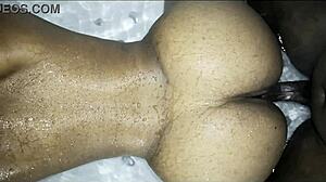 sexy ebony babe with huge ass shakes it wild during passionate jacuzzi sex