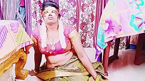 Desi bhabi cheats on hubby with swamiji's dirty Telugu talk fuck
