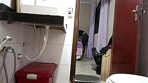 CAUGHT! MAID BENT OVER BATHROOM SINK BIG ASS RIPPED CLOTHES BLACKMAILED DOGGY CREAMPIE!