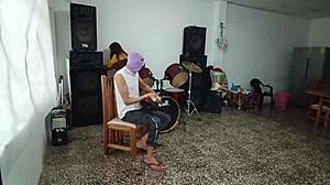 music teacher gets her student all worked up