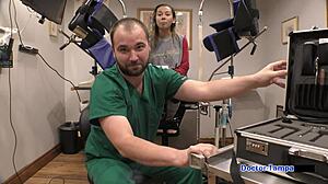 yo dr tampa gives kalani luana that university entrance physical backstage with curly latina tits out