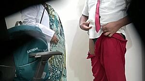 fair? doc lady checks schoolboy's dick in hospital public