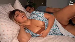 sharing the bed with stepmom's hot milf friend tonight