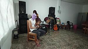 music teacher gets her student all worked up